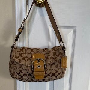 Coach Vintage Y2K Brown and Tan Signature Shoulder Soho bag LIKE NEW